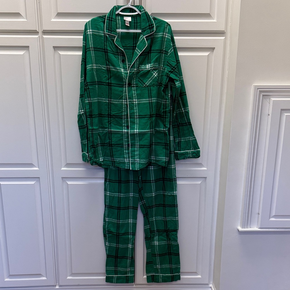 Wondershop Men's Green Plaid Pajama Set Medium Tall